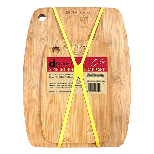 Chopping Board Set 2 Pce Bamboo