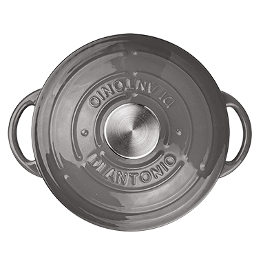 Casserole 200mm Cast Iron Enamel Grey 2.7L