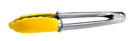Tongs Mini 180mm Stainless Steel Yellow