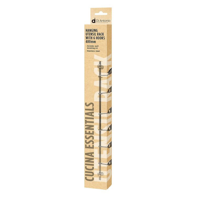 Hanging Rack 390mm with 6 Hooks (included)