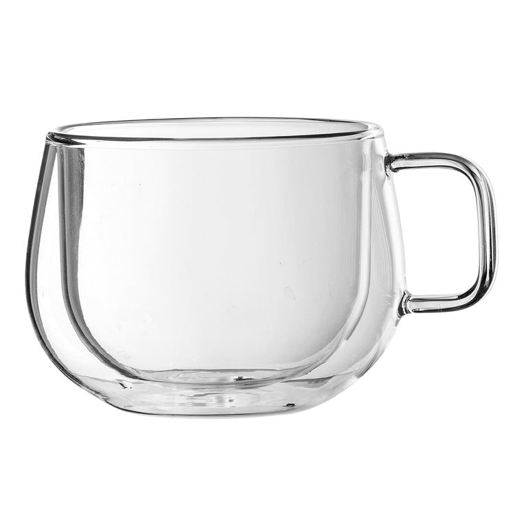 Cappuccino Glass Double Wall 280ml Pair
