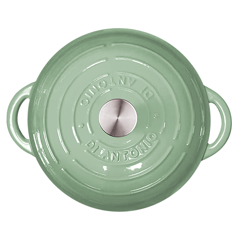 Casserole 260mm Cast Iron Enamel Sage Green 4.6L