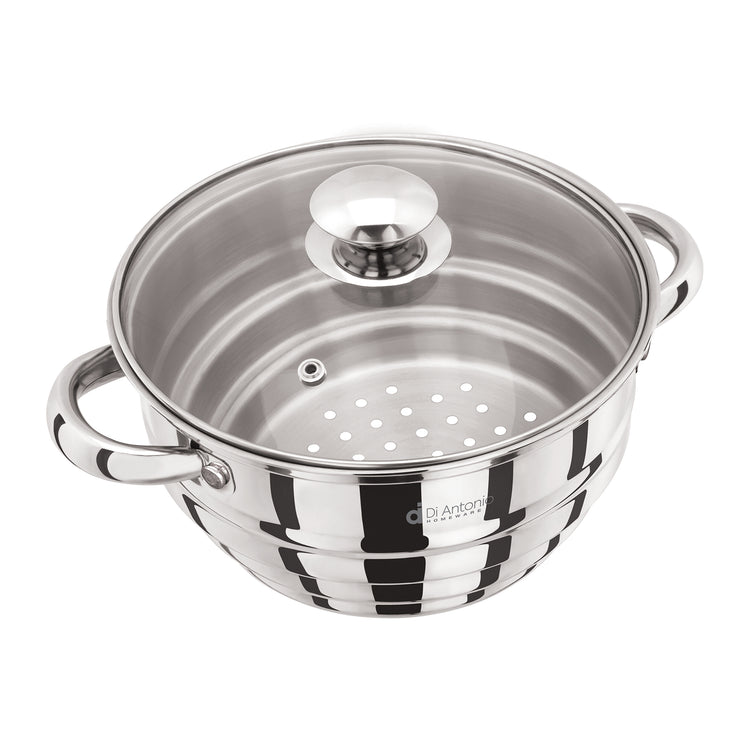 Steamer Insert Suitable for 160mm 180mm 200mm Saucepans Stainless Steel