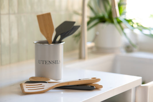 Utensil Holder 150x125mm Birchwood