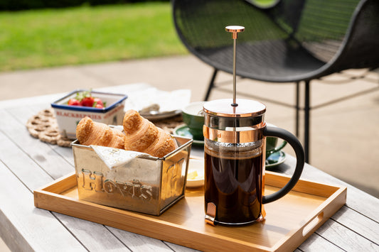 Coffee Plunger 8 Cup Footed Copperco