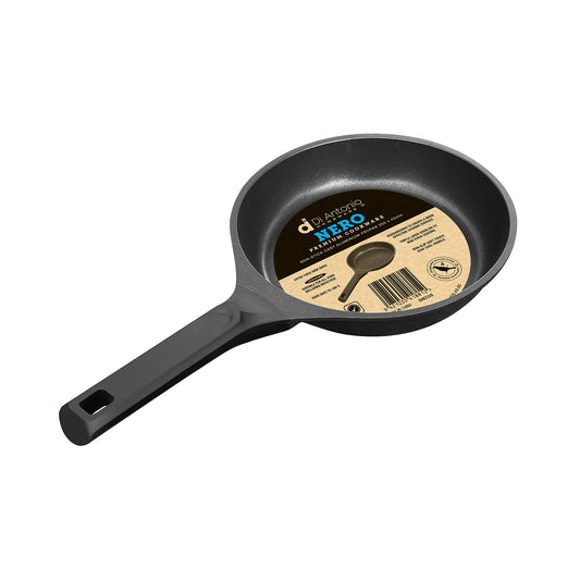 Frypan 200x43mm Cast Aluminium Nero Black