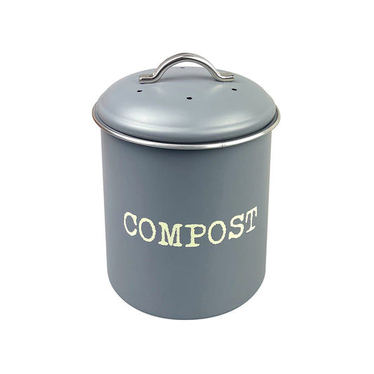 Compost Bin Bench Top 135x150mm with Filters Brenton Grey