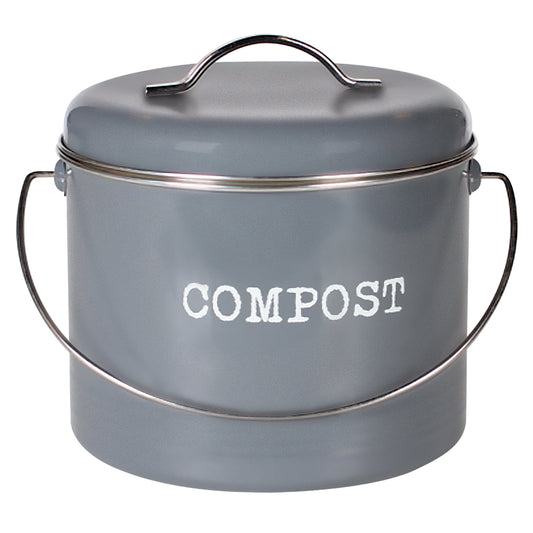 Compost Bin 220x180mm with Filters Brenton Grey