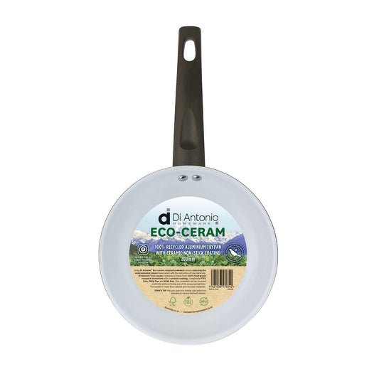 Frypan 200mm Aluminium with Ceramic NonStick Coating Eco Green