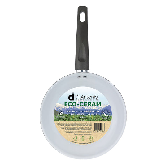 Frypan 260mm Aluminium with Ceramic NonStick Coating Eco Green