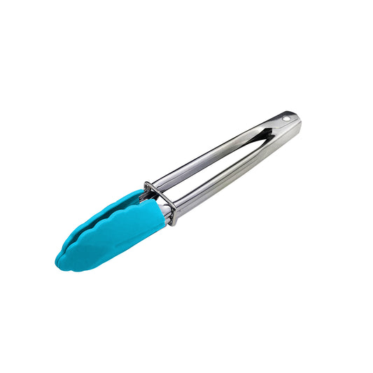 Tongs Mini 180mm Stainless Steel Blue