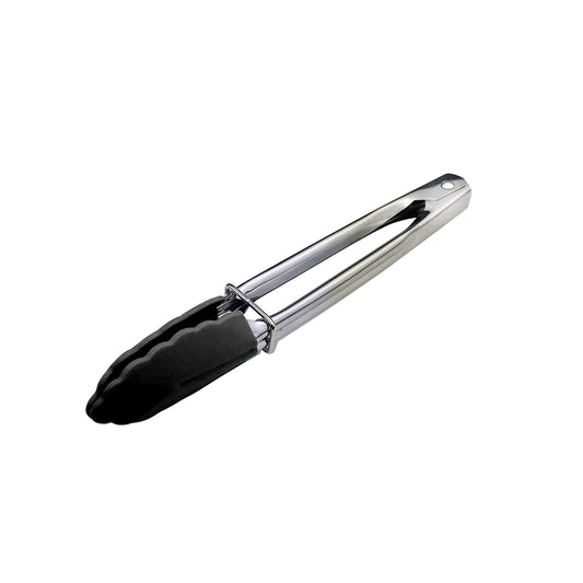 Tongs Mini 180mm Stainless Steel Black