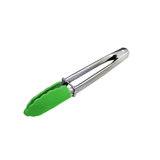 Tongs Mini 180mm Stainless Steel Green
