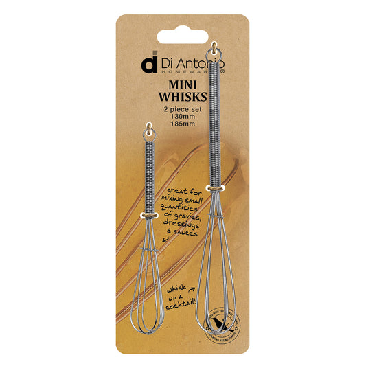 Whisks Mini 2pc Set S/S 185mm, 130mm