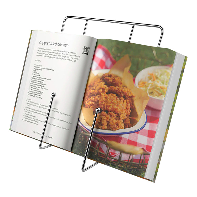 Cookbook and Tablet Holder 270x245x100mm Chrome
