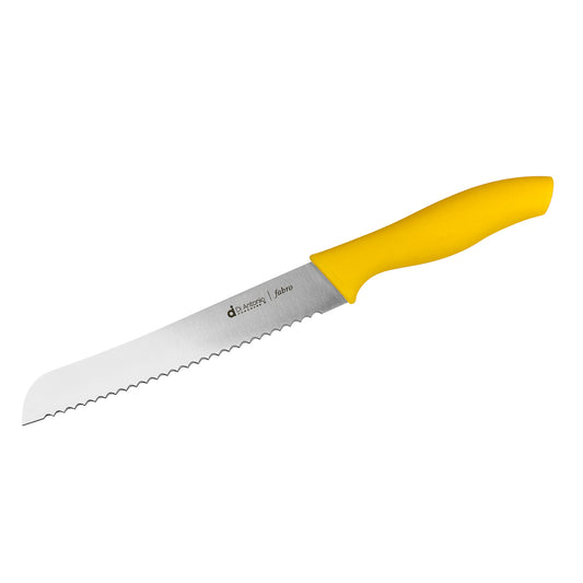 Bread Knife 200mm Yellow Colour Match