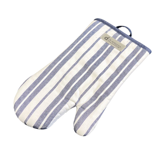Oven Glove 300x150mm Blue Stripes