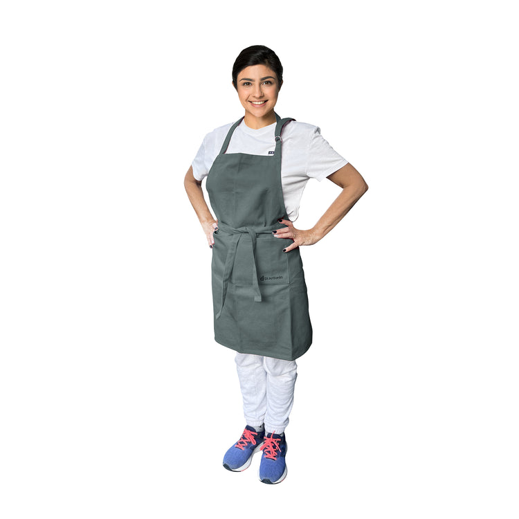 Apron Cotton Canvas Large Brenton Grey