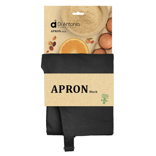 Apron Cotton Canvas Large Black