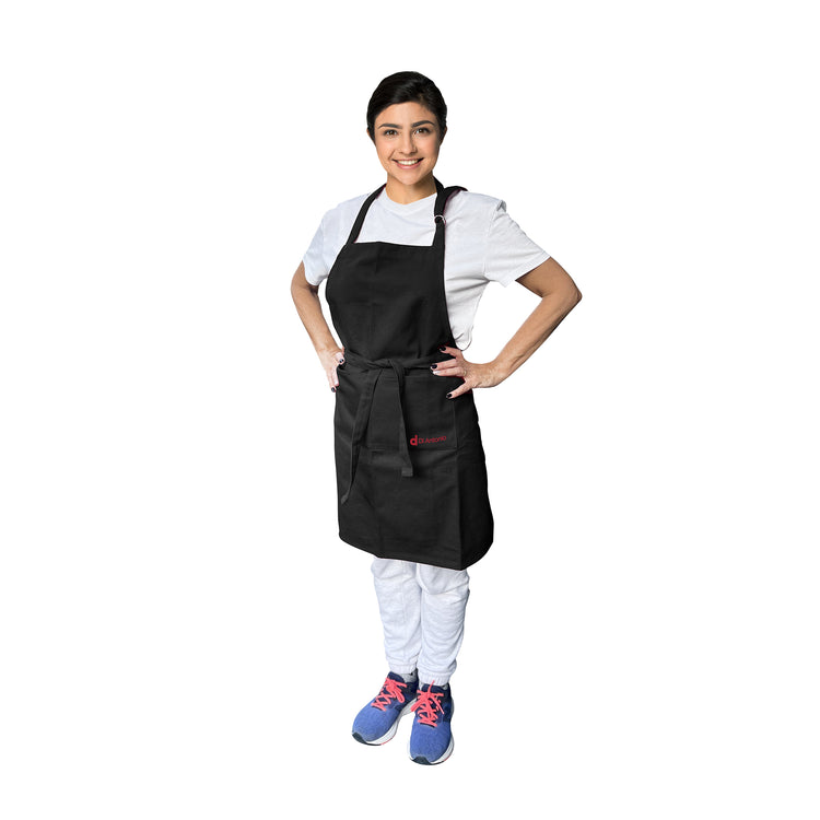 Apron Cotton Canvas Large Black