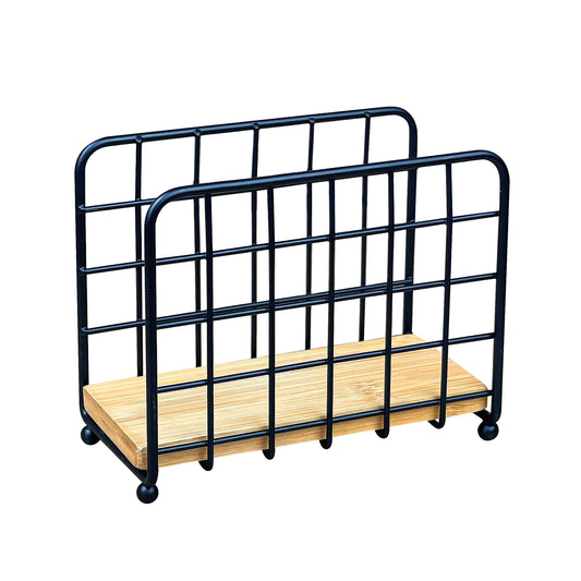 Napkin Holder Vertical 140x120x75mm with Bamboo