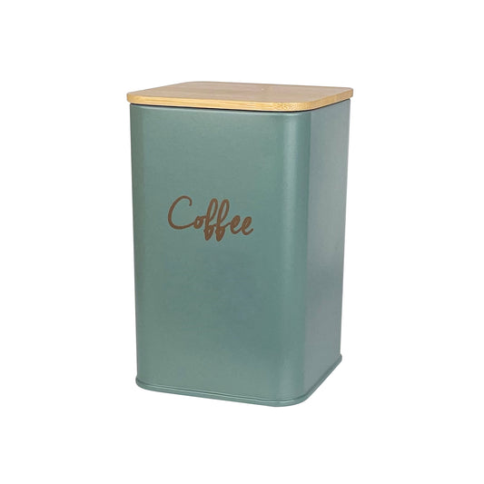 Storage Jar Coffee 140x95mm Square Sage Green