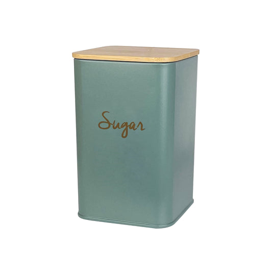 Storage Jar Sugar 140x95mm Square Sage Green