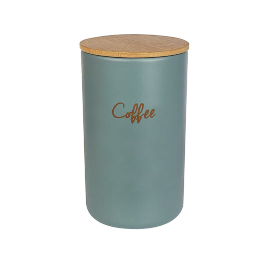 Storage Jar Coffee 140x80mm Round Sage Green