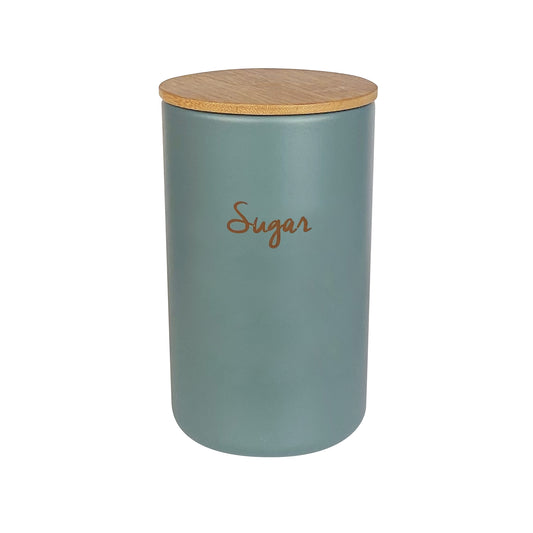 Storage Jar Sugar 140x80mm Round Sage Green