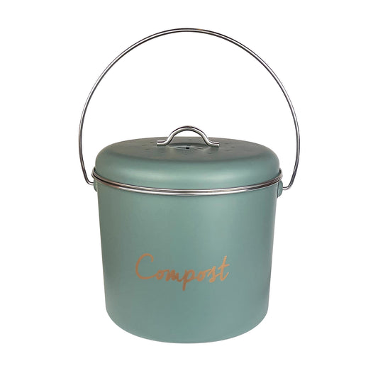 Compost Bin 220x180mm with Filters Sage Green