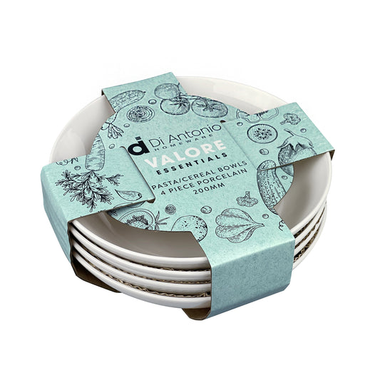 Cereal & Pasta Bowl 200mm Set 4 Valore Essentials