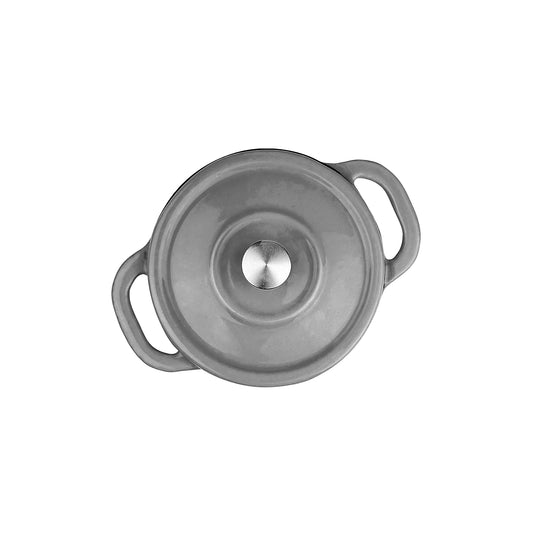 Casserole - Mini 100mm Cast Iron Enamel Grey 300ml