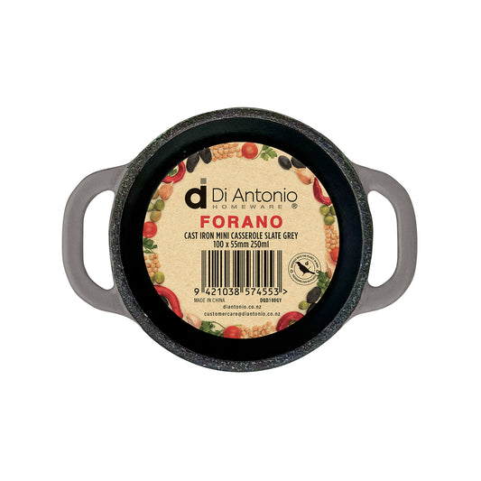 Casserole - Mini 100mm Cast Iron Enamel Grey 300ml