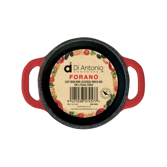 Casserole - Mini 100mm Cast Iron Enamel Red 300ml