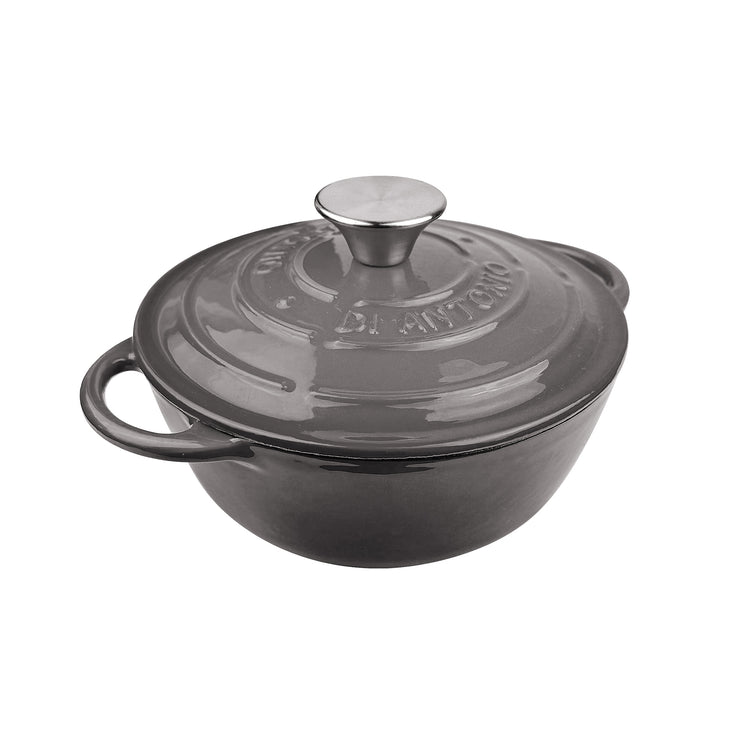 Casserole 200mm Cast Iron Enamel Grey 2.7L