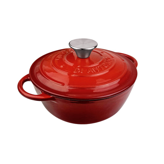 Casserole 200mm Cast Iron Enamel Red 2.7L