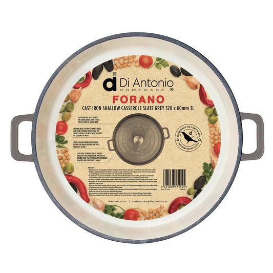 Casserole 320mm Cast Iron Enamel Slate Grey
