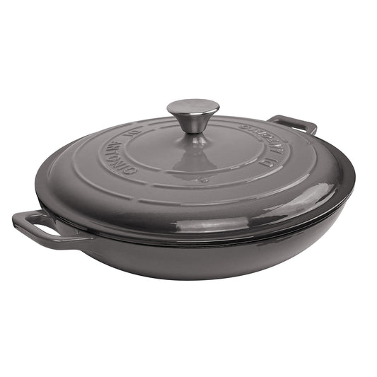 Casserole 320mm Cast Iron Enamel Slate Grey