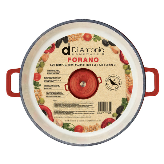 Casserole 320mm Cast Iron Enamel Red