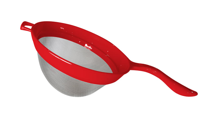 Sieve Plastic 220mm Red