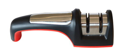Knife Sharpener 2 Step Black & Grey