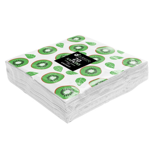 Paper Napkins / Serviettes 330x330mm Pack of 20 Summer Kiwifruit