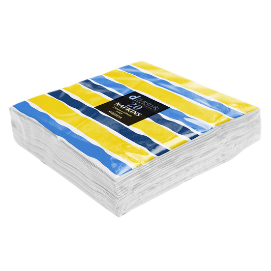 Paper Napkins / Serviettes 330x330mm Pack of 20 Stricia