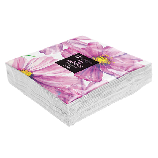 Paper Napkins / Serviettes 330x330mm Pack of 20 Cosmos