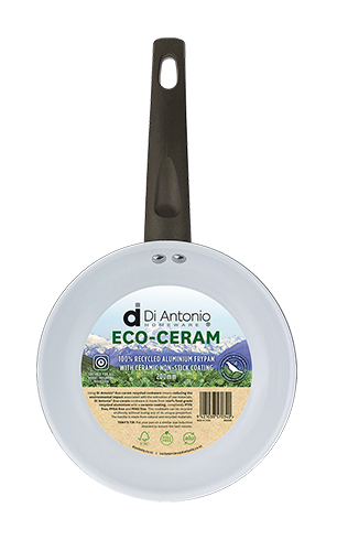 Frypan 200mm Aluminium with Ceramic NonStick Coating Eco Green
