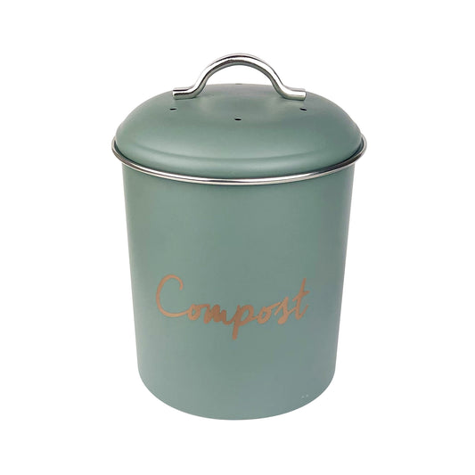 Compost Bin Bench Top 150x135mm with Filters Sage Green