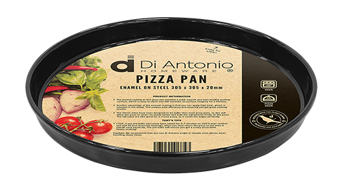 Pizza Pan 305x20mm Enamel Steel Black