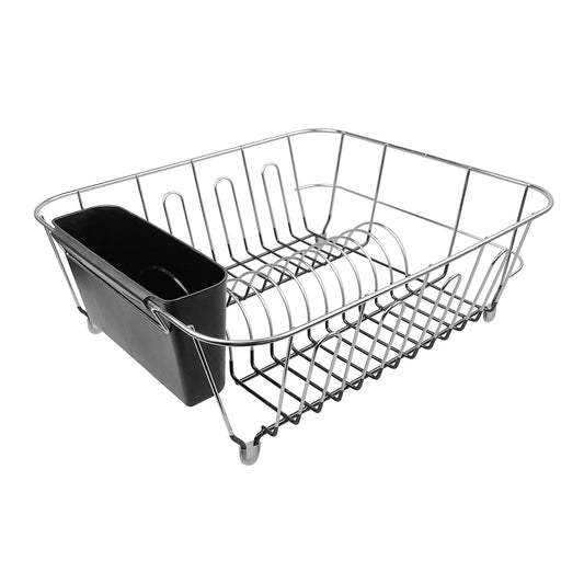 Dish Rack 300x280x135mm Dipped Chrome Black