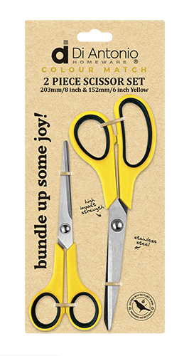 Scissor Set 2pc 203mm (8") & 152mm (6") S/S Yellow