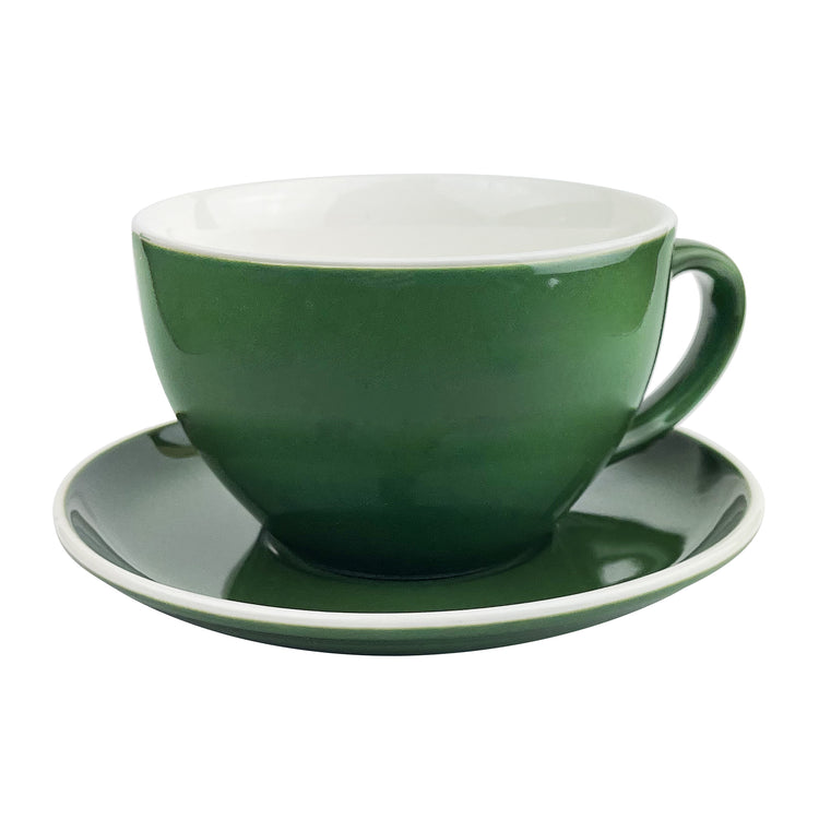 Cup & Saucer 280ml Green Porcelain Trudeau